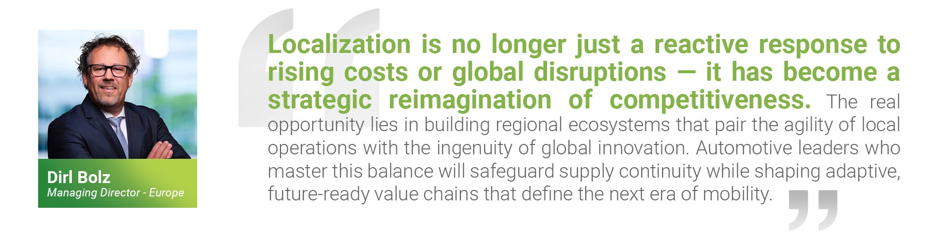 The Breakdown of the Global Model
