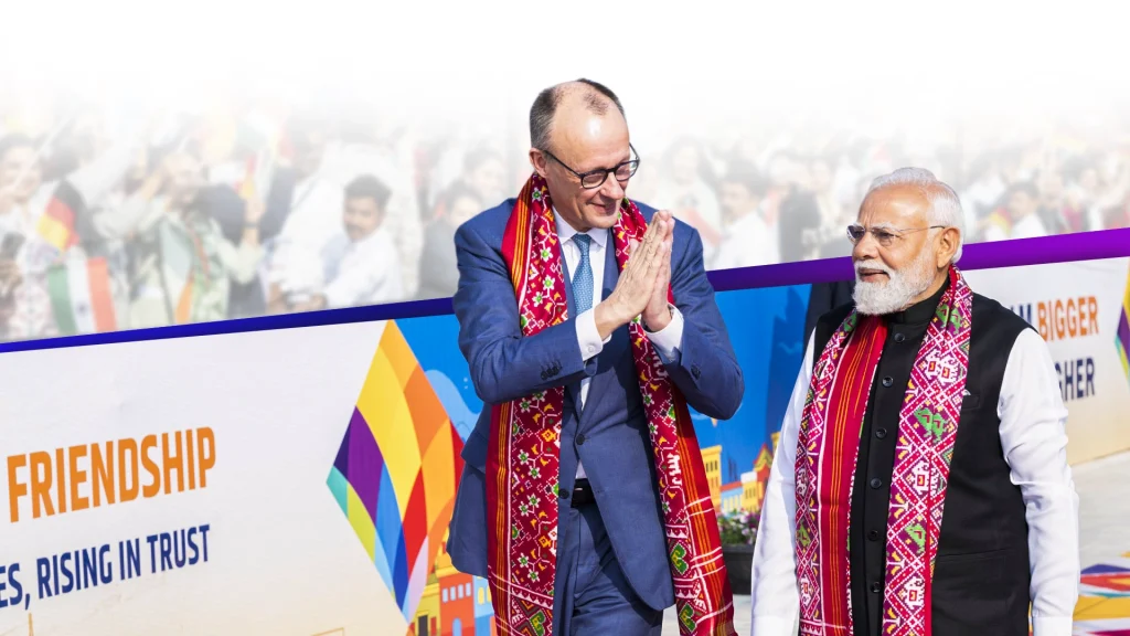 German Chancellor and India's Prime Minister - Modi