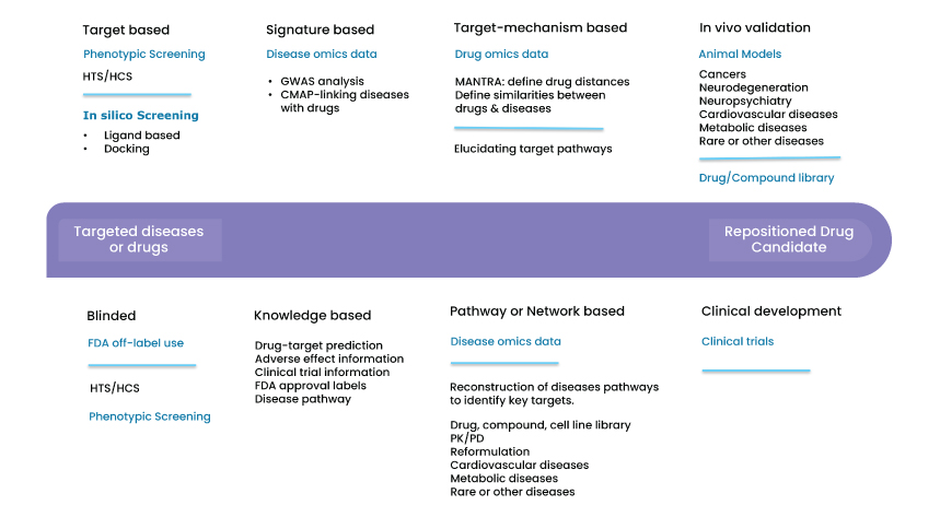 Schematic Methods to Generate Drug-Repositioning Pipelines